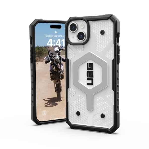 Urban Armor Gear iPhone 15 Plus Pathfinder Magsafe  - Ice Transparent