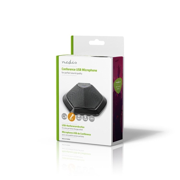 Nedis Mikrofon | Används för: Dator / Skrivbord | Trådbundet | 1x USB