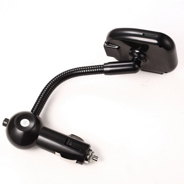 FM-sender med Bluetooth-håndfri og billader, Sort