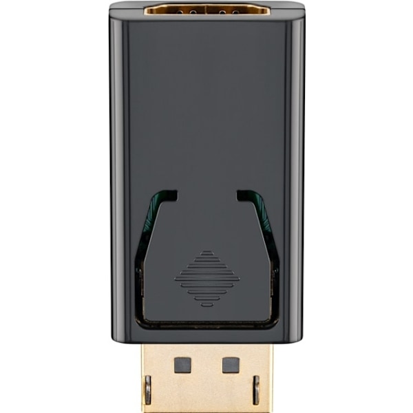 Goobay DisplayPort™/HDMI™-adapter 1.1, Guldpläterad Displayport™ plugg > HDMI™-uttag (typ A)