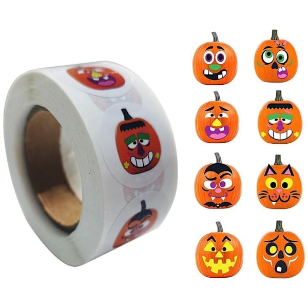 500 Halloween klistermærker, rulle