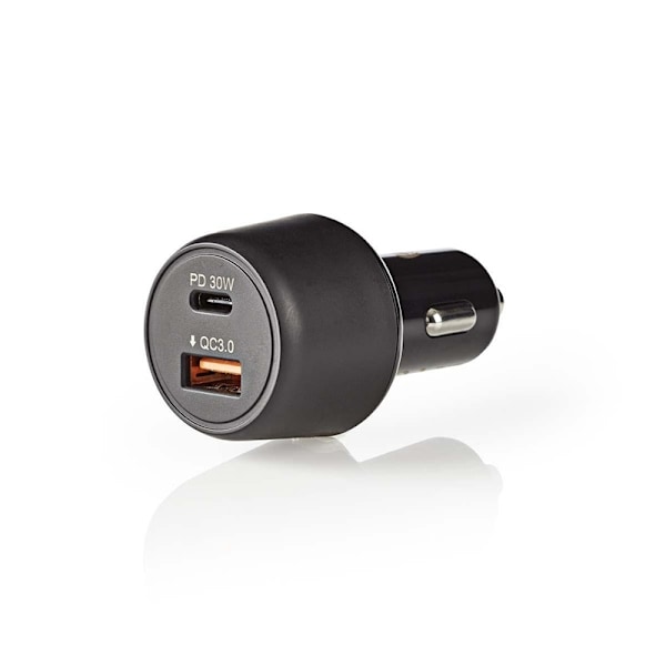 Nedis Billaddare | 48 W | 2x 3.0 A | Antal utgångar: 2 | Port typ: USB-A / USB-Câ„¢ | | Automatiskt val av Spänning