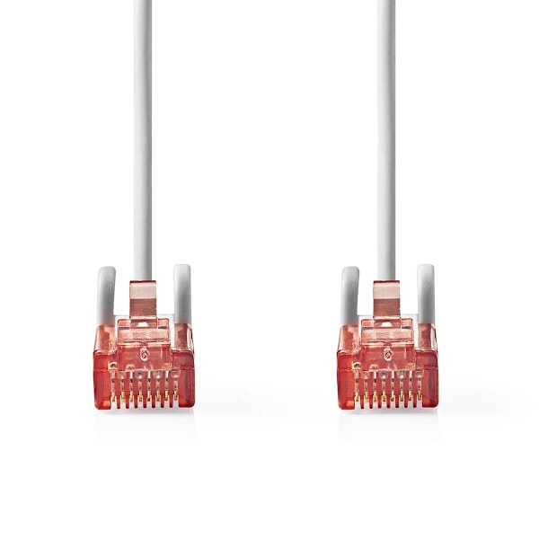 Nedis Kat 6 kabel | RJ45 Han | RJ45 Han | U/UTP | 1.00 m | Runde | PVC | Grå | Label