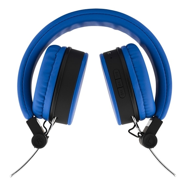 STREETZ Foldable on-ear BT headset, 3.5 mm, blue Blå