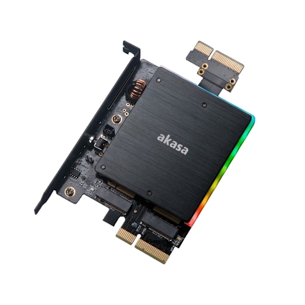 Akasa Dual M.2 PCIe SSD adapter