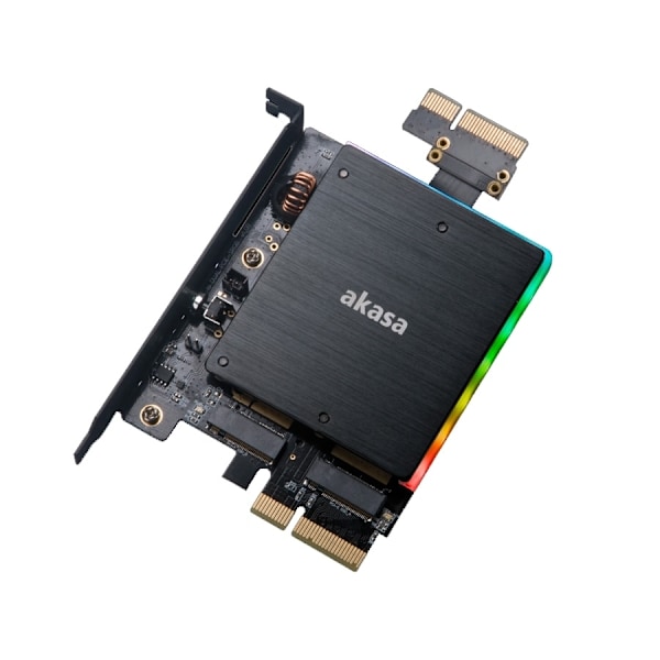 Dual M.2 PCIe SSD adapter