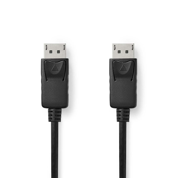 Nedis DisplayPort kaapeli | DisplayPort uros | DisplayPort uros | 4K@60Hz | Kullattu | 3.00 m | Pyöreä | PVC | Musta | Label