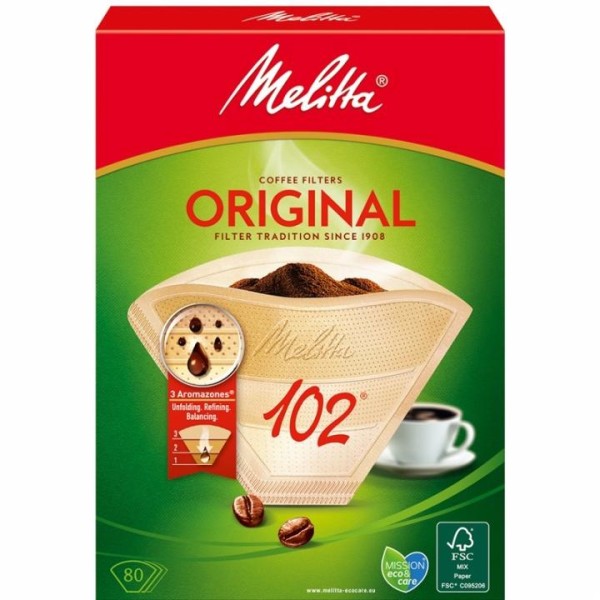 Melitta Kaffefilter 102 80pack (Obs 9st DFP)
