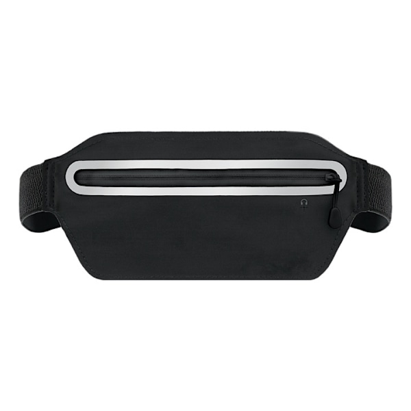 STREETZ Sport waist bag, reflective, fits most mobile phones, black Svart