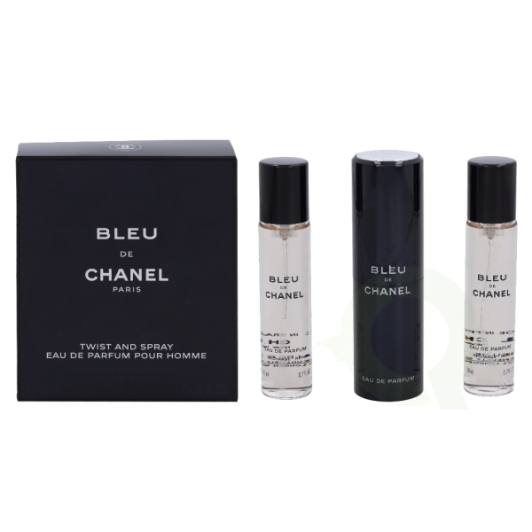 Chanel Bleu De Chanel Pour Homme lahjasetti 60 ml, 3x20 ml Edp Trave