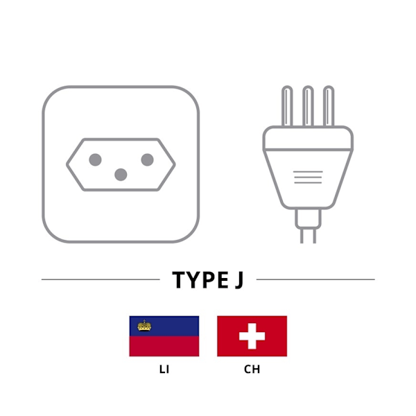 Goobay Kall apparatkabel Schweiz, 2 m, vit Schweizisk kontakt (typ J, SEV 1011) > apparatuttag C13 (kall apparatanslutning)