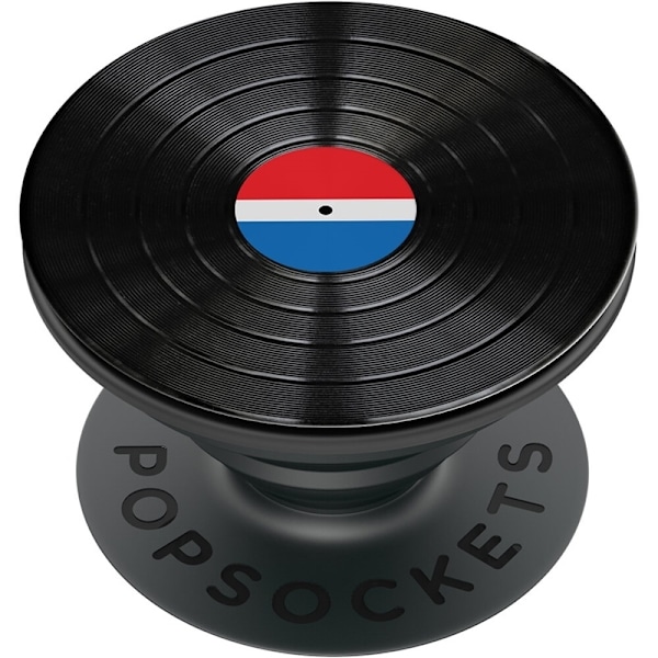 PopSockets Backspin Aluminum 45 RPM Avtagbart Grip med Ställfunktion LUXE Spin