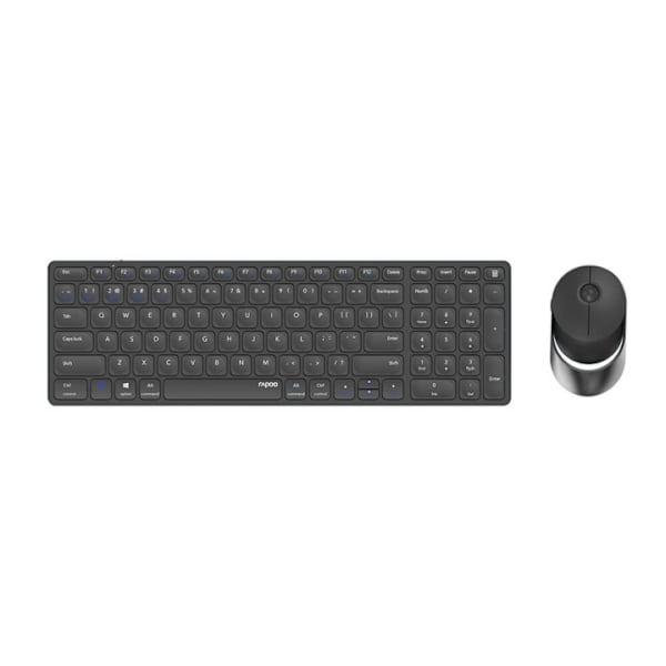 Rapoo Tangentbord/Mus-set 9750M Multi-Mode Trådlöst Mörkgrå