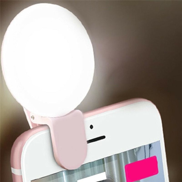 Selfie Light Klämma - Rosa