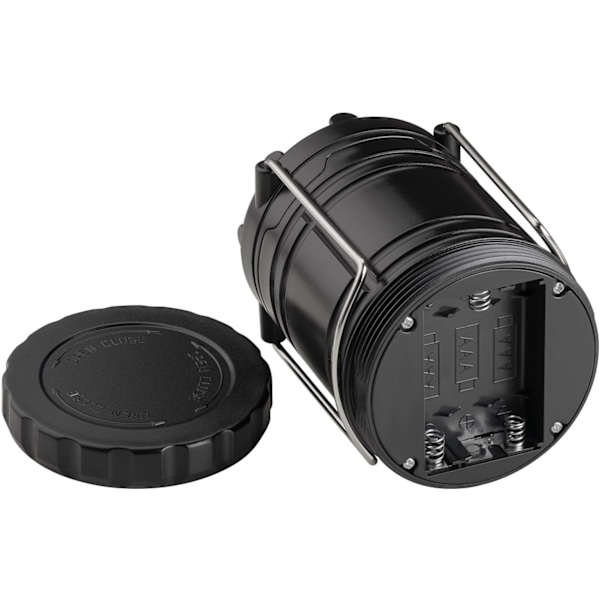 Goobay LED campinglampa High Bright 250 infällbar, kompakt design, mycket ljusstark, kallvitt (6800 K)