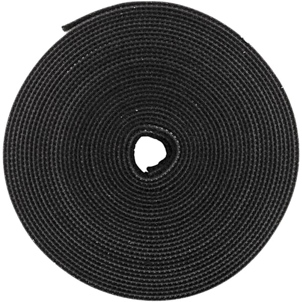 DELTACO burrebånd, 5m, 10mm, sort