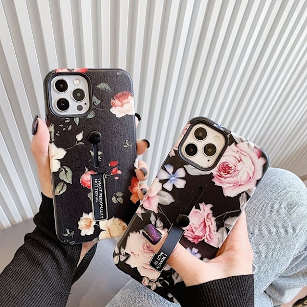Fashion cover med fingerholder - iPhone 12 Mini Flerfärgad