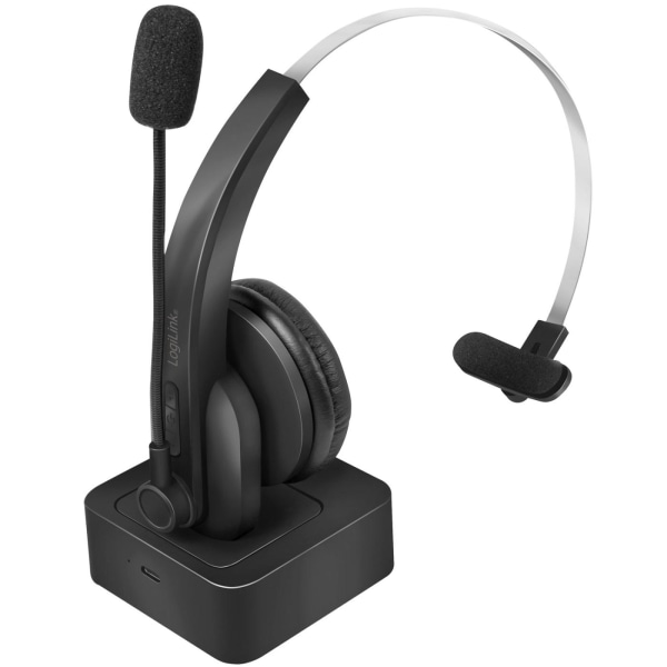 LogiLink Bluetooth-headset Mono inkl laddställ