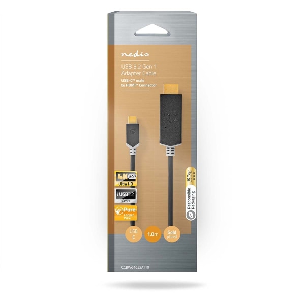 Nedis USB-C™ Adapter | USB 3.2 Gen 1 | USB-C™ Hane | HDMI™ Konta