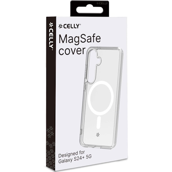 Celly Gelskinmag Magneettinen TPU-kuori Galaxy S24+ 5G Läpinäkyvä Transparent
