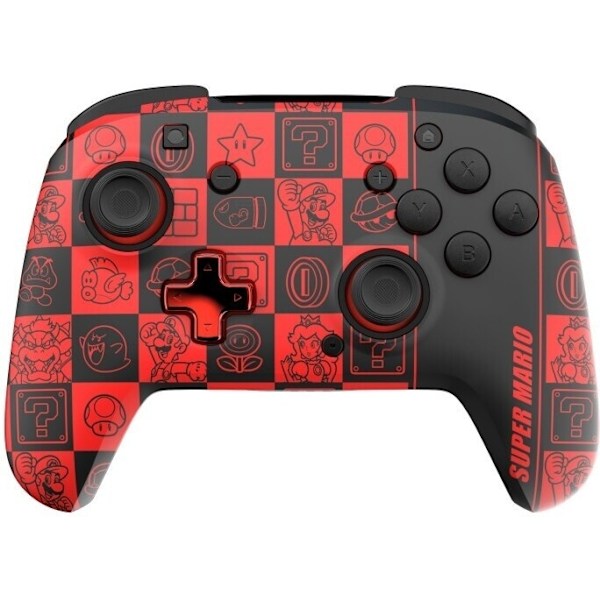 PDP Gaming Rematch Glow Wireless Controller - trådlös spelkontroll, Super Icon, Switch