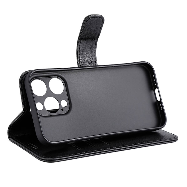 RADICOVER Flipcov Anti Radiation RFID 3 card MagS iPhone 15 Pro Black PU Svart