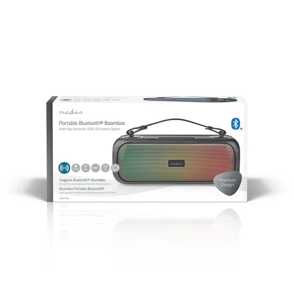 Nedis Bluetooth® Party Boombox | 4.5 timmar | 2.0 | 45 W | Uppsp