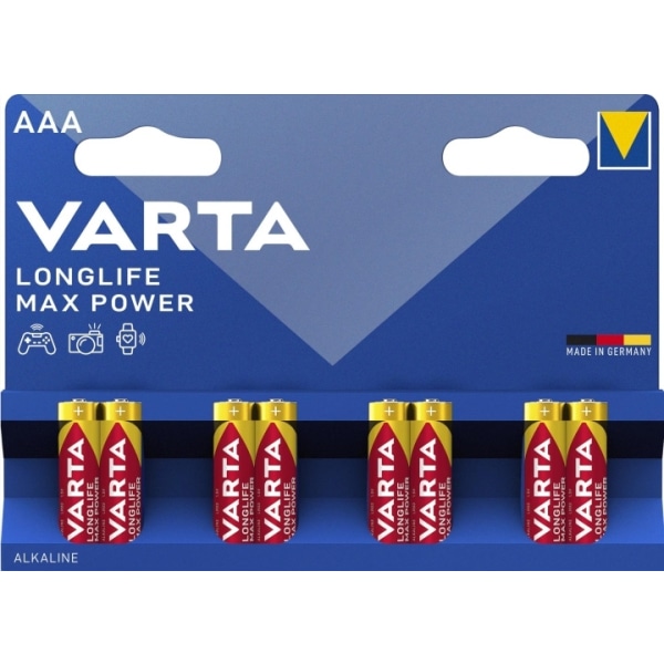 Varta Longlife Max Power AAA 8 Pack (B)