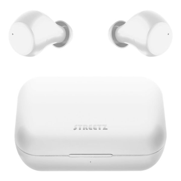STREETZ Wireless in-ear earbuds with charging case, BT 5, TWS, w Vit