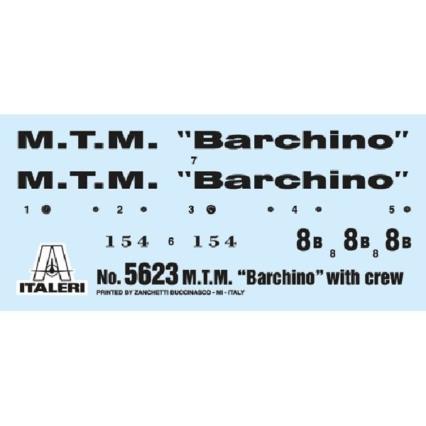 ITALERI 1:35 M.T.M. 'Barchino' with crew