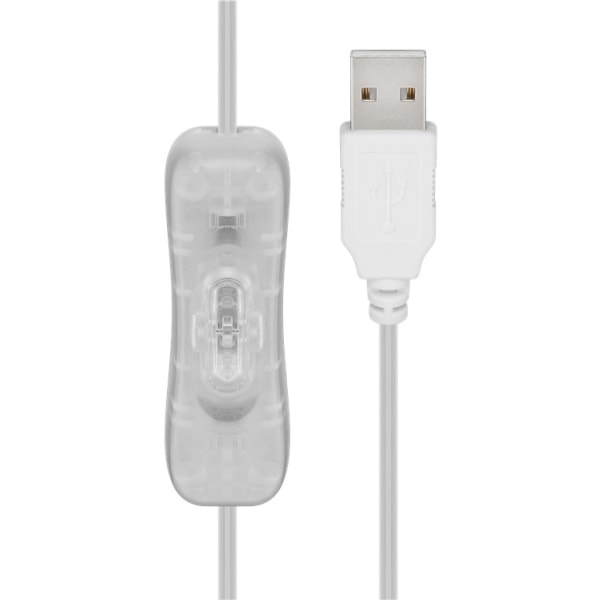 Goobay LED-lampor "Bobin", stora med 3 m USB-kabel, 15 m ljusslinga med 150 mikro-LED i varmvitt (2700 K) och strömbrytare (On/Off)