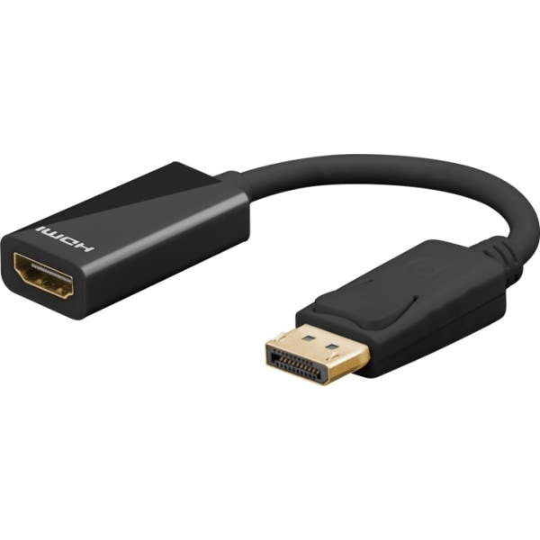 Goobay DisplayPort™/HDMI™-adapterkabel 1.2, Guldpläterad Display