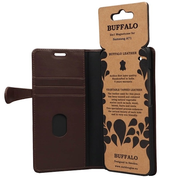 Buffalo Wallet Læder Samsung A71 Brun Brun