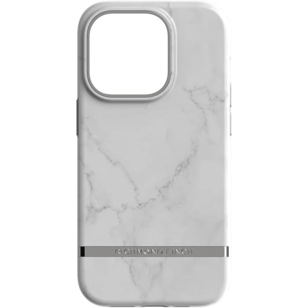 Richmond & Finch iPhone 14 Pro case, White Marble Vit