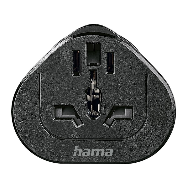 HAMA Traveladapter Type E/F Universal World-EU Black