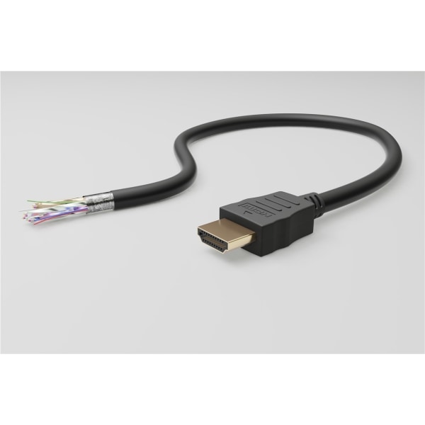 Goobay Höghastighets-HDMI™-kabel 90° med Ethernet HDMI™-kontakt
