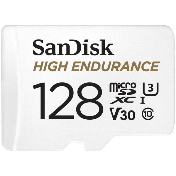 SANDISK Minneskort MicroSDXC 128GB High Endurance med adap