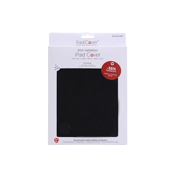 Radicover Strålningsskydd Tabletfodral PU iPad 9,7" 2017/2018 Svart Svart