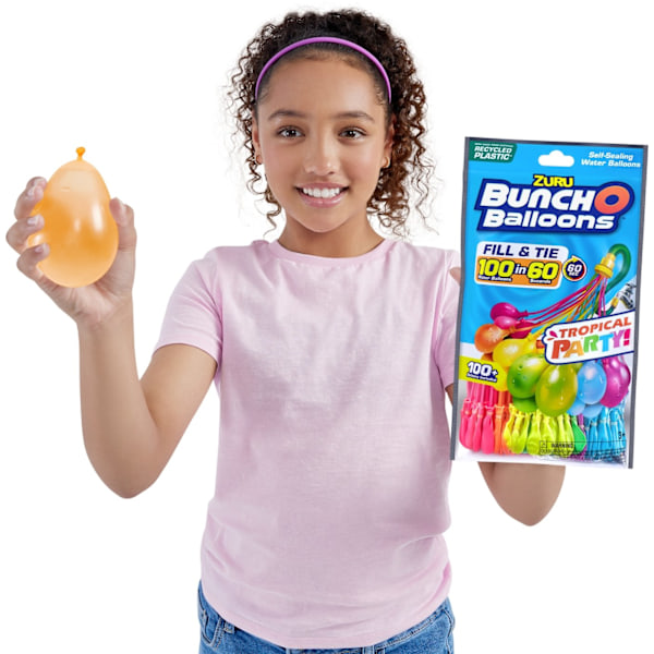 Bunch O 'Balloons Tropical Party -vesi-ilmapallot, 3 nippua