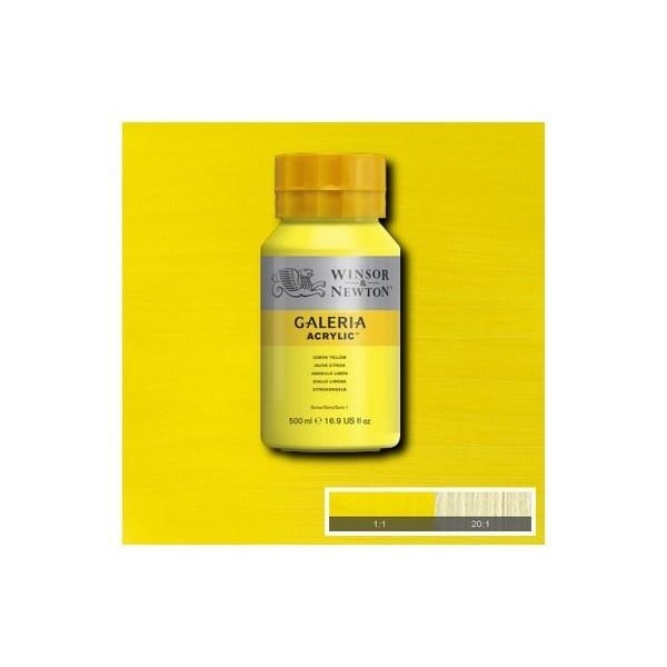 WINSOR Galeria Acrylic 500Ml Lemon Yellow 346