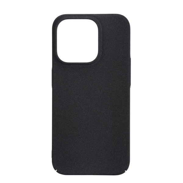 Essentials iPhone 15 Pro hiekkamurskan takakuori, musta/harmaa Svart