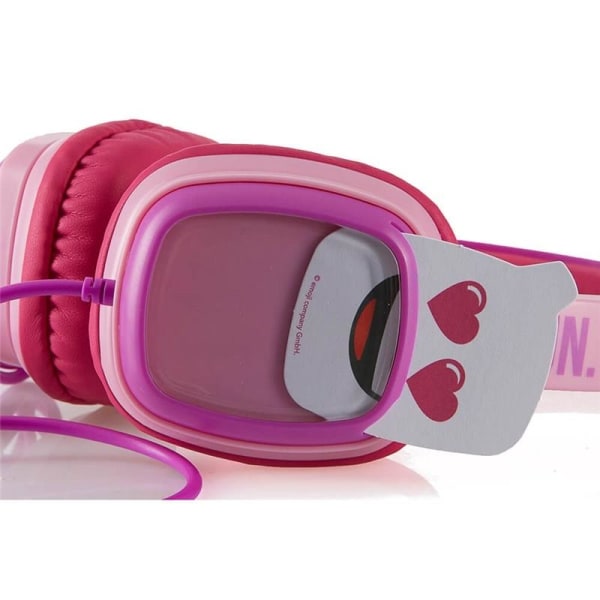 EMOJI Høretelefoner On-Ear Junior 85db Emoji Fun Rosa