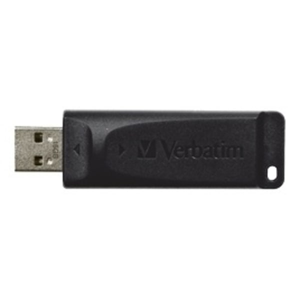 Verbatim slider USB Drive, 16GB, USB 2.0, black Sort