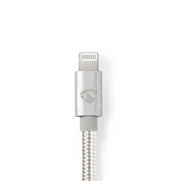 Nedis Lightning Sovitin | Apple Lightning 8-Pin | 3.5 mm uros | Kullattu | 1.00 m | Pyöreä | Nailon