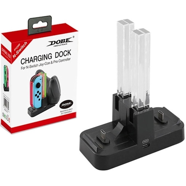 4 x Laddstation till Nintendo Switch och dess kontroller