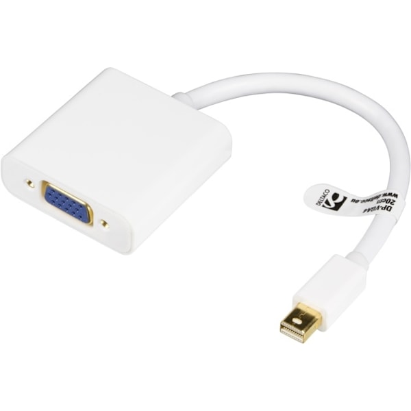 Mini DisplayPort VGA-adapteriin,20-pin u-15-pin n,0,05m,valk/harmaa