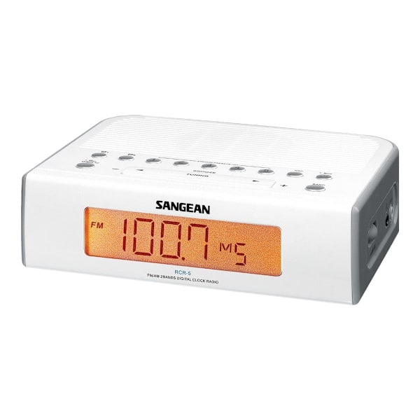 Sangean RCR5 - Klockradio, Silver