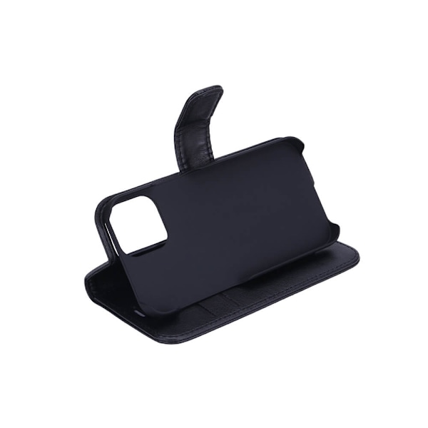 RADICOVER Strålningsskydd Mobilfodral PU-Läder iPhone 13 Mini Flipcover Svart Svart