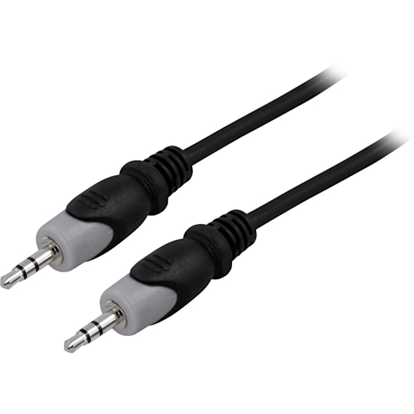 DELTACO Lydkabel, 3,5mm han - han, 2m