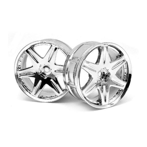 HPI Lp29 Wheel Work Ls406 Chrome (2Pcs)